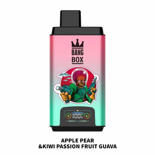 Bang Box 50000 50K puffs disposable vape - Pomme Poire & Kiwi Fruit de la Passion Goût Goyave