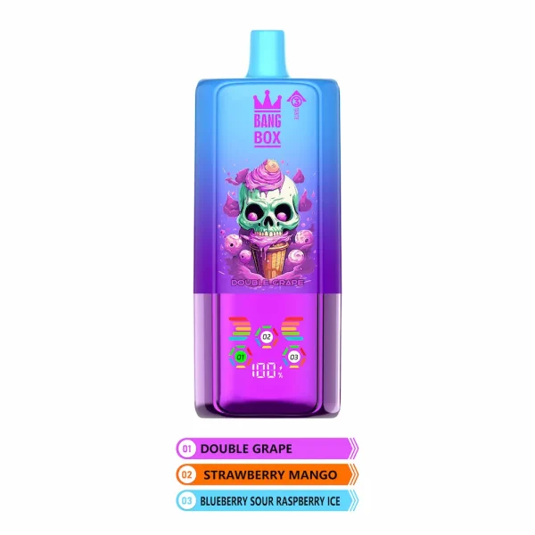 Bang Box 80000 dreifacher Geschmack - Double Grape, Strawberry Mango, Blueberry Sour Raspberry Ice