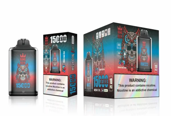 Bang Box S1 15000 15K puffs wegwerfbare vape - Blue Razz Ice Geschmack