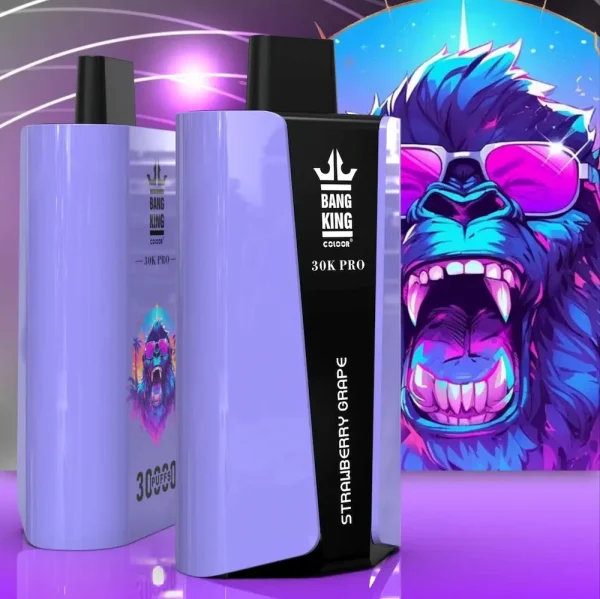 Bang King 30000 Pro 30K puffs disposable vape - Strawberry Grape flavor