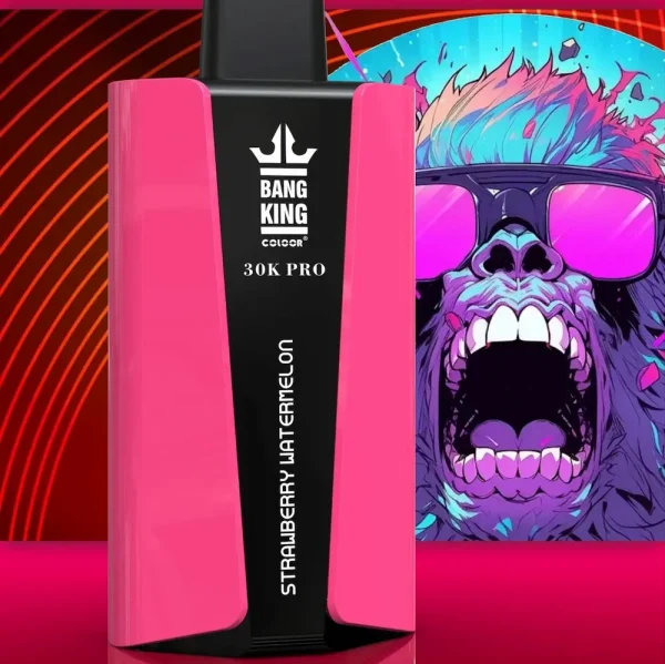 Bang King 30000 Pro 30K puffs disposable vape - Strawberry Watermelon flavor