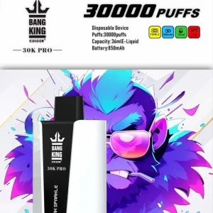Bang King 30K Pro 30000 bocanadas vape desechable pantalla principal del producto