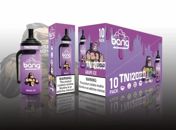 Bang TN 12000 12K puffs disposable vape - Grape Ice flavor