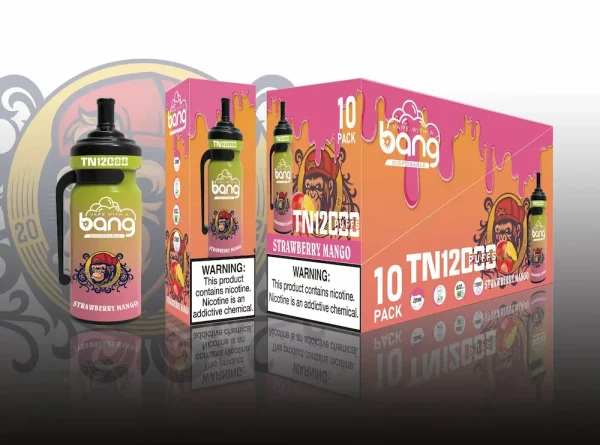 Bang TN 12000 12K puffs disposable vape - Strawberry Mango flavor