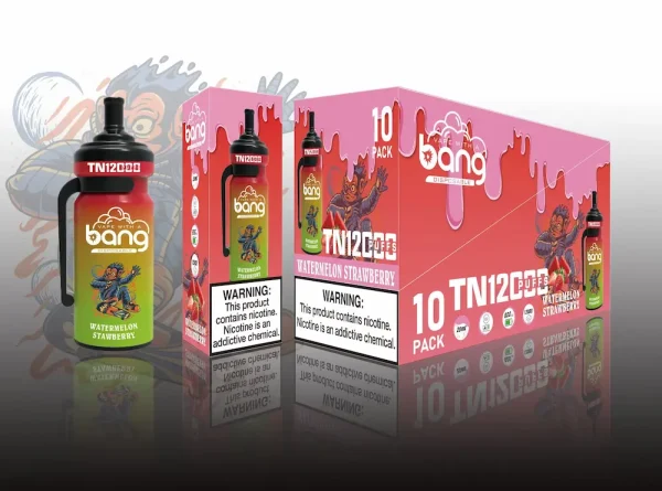 Bang TN 12000 12K puffs disposable vape - Watermelon Strawberry flavor