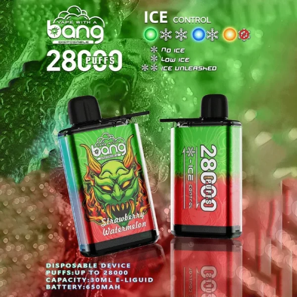 Bang vape 28000 28k puffs cooling control disposable vapes strawberry watermelon