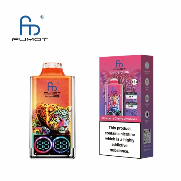 FUMOT Leopard 40000 40K puffs wegwerfbare vape - Kirsche Eis Geschmack