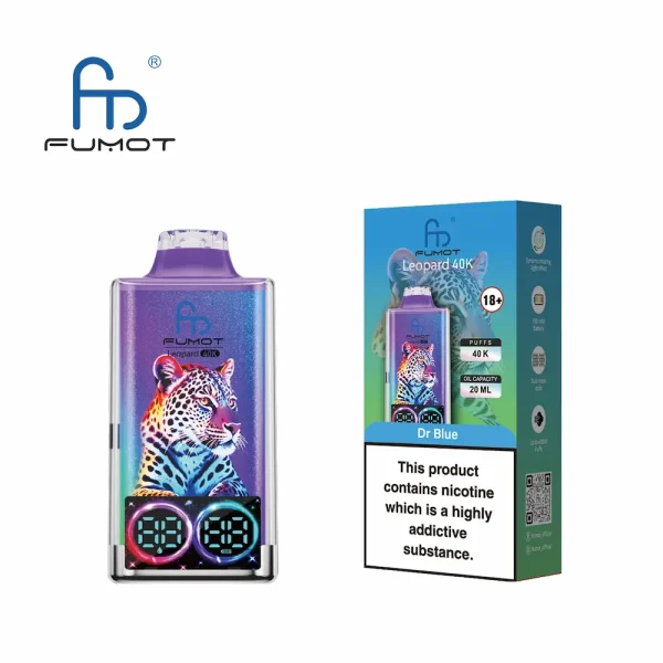 FUMOT Leopard 40000 40K puffs wegwerfbare vape - Dr Blue flavor