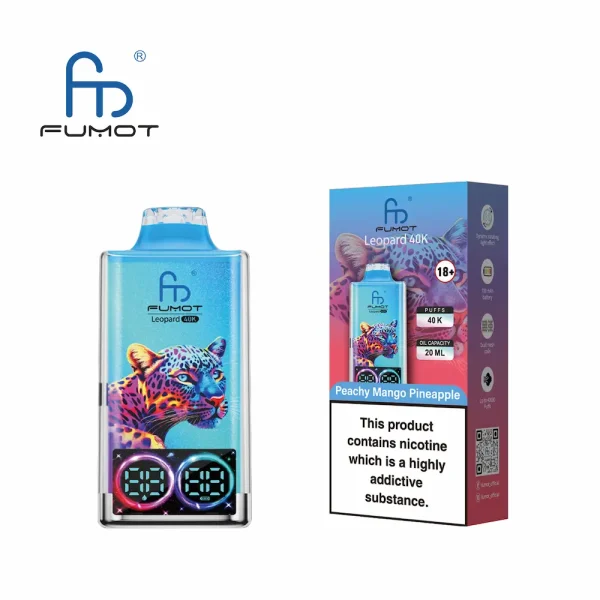 FUMOT Leopard 40000 40K puffs wegwerfbare vape - Peachy Mango Ananas Geschmack