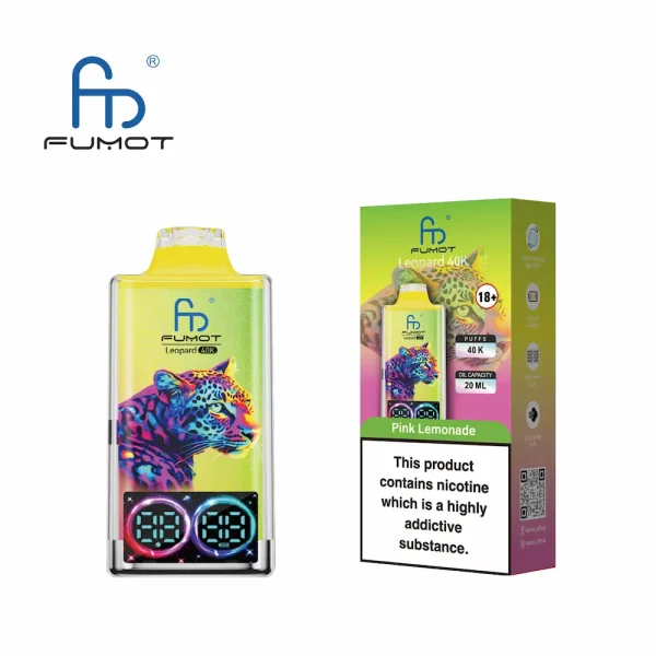 FUMOT Leopard 40000 40K puffs wegwerfbare vape - Pink Lemonade Geschmack