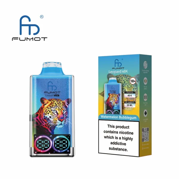 FUMOT Leopard 40000 40K puffs disposable vape - Wassermelone Bubblegum Geschmack