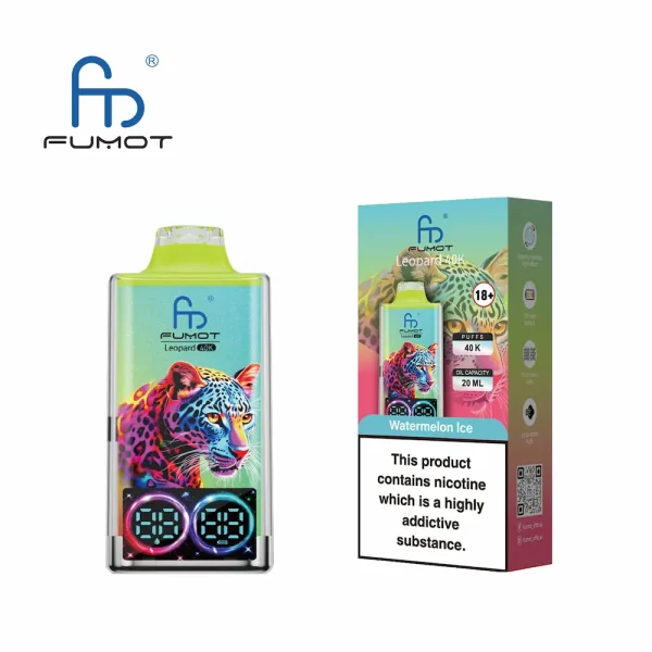 FUMOT Leopard 40000 40K puffs wegwerfbare vape - Watermelon Ice flavor