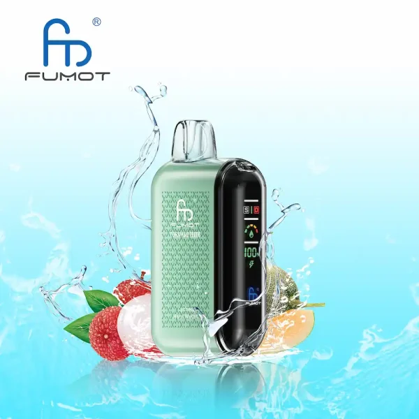 Fumot RandM Tornado 20000 20K puffs disposable vape - Lychee Hami Melon flavor