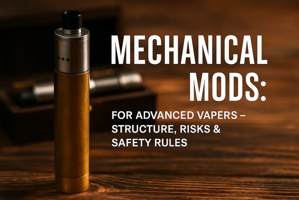 Mechanisches Mod-Gerät - Aufbau, Batteriesicherheit und Nutzungsrisiken für fortgeschrittene Vaper