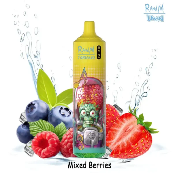Uwin RandM Tornado 35000 35K puffs wegwerfbare vape - Mixed Berries Geschmack