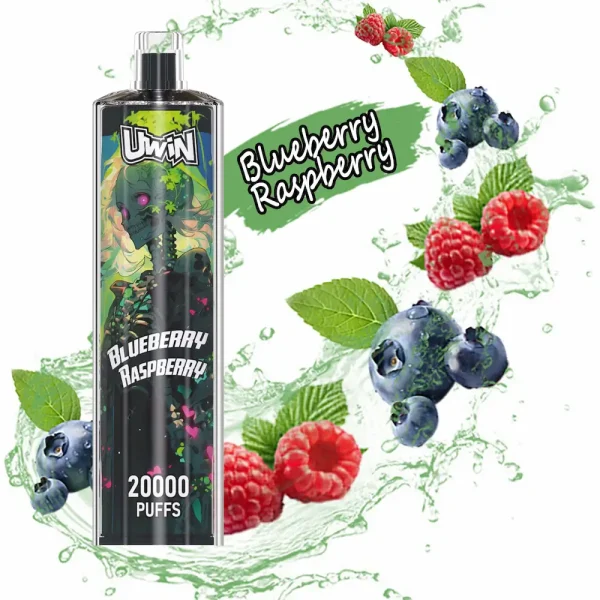 Uwin Shisha Hookah Crystal 20000 20K Puffs Einweg-Vape - Blaubeere-Himbeer-Geschmack