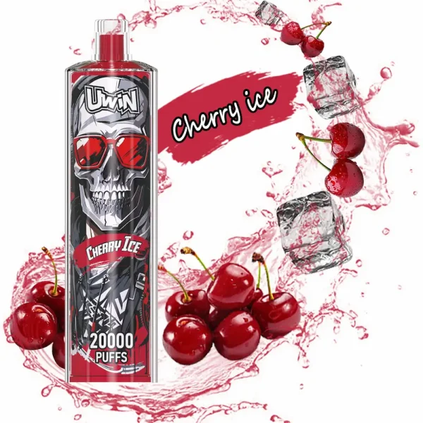 Uwin Shisha Hookah Crystal 20000 20K Puffs Einweg-Vape - Kirsche Eis Geschmack