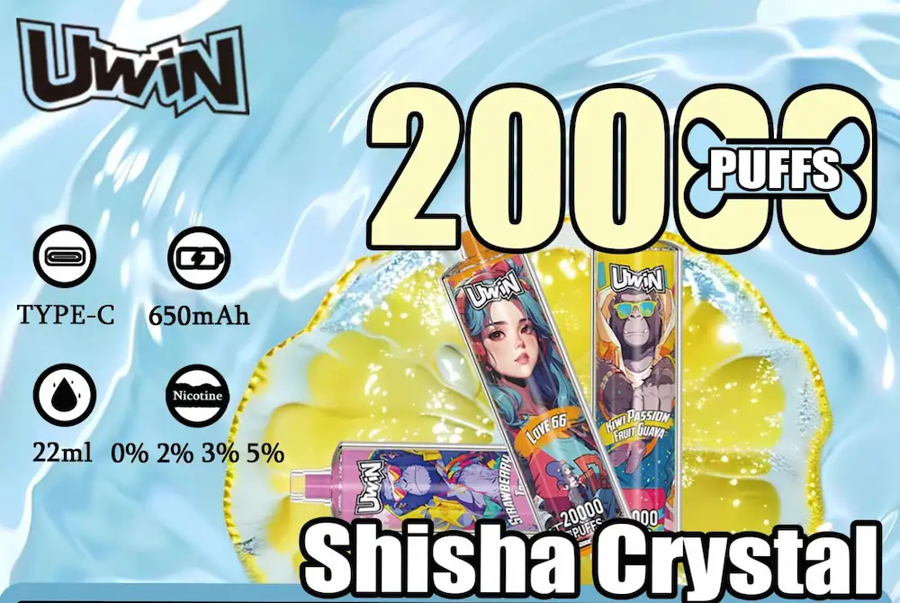 Hookah vs Vape: 13-Year Vaper Breaks Down Differences 3 Uwin Shisha Hookah Crystal 20000 vape mit 650mAh, 22ml, Typ-C und Mesh-Spule