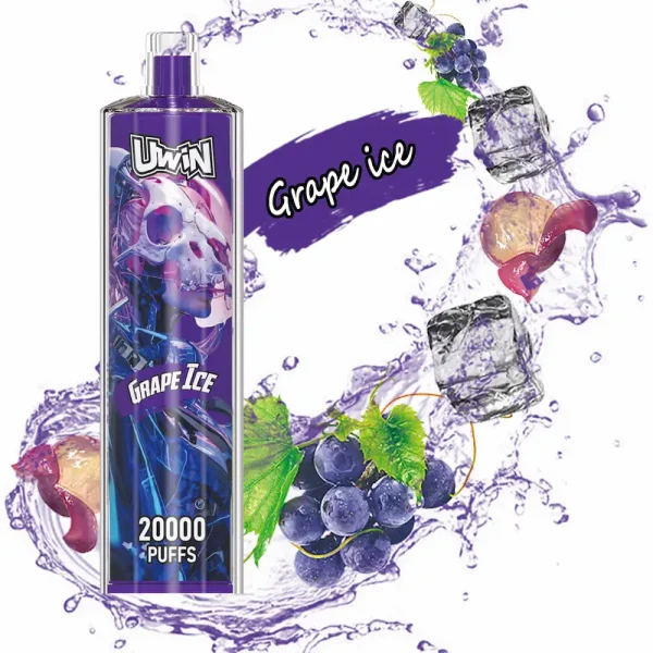 Uwin Shisha Hookah Crystal 20000 20K Puffs Einweg-Vape - Trauben-Eis-Geschmack