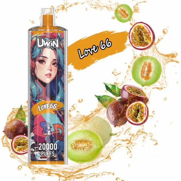 Uwin Shisha Hookah Crystal 20000 20K puffs wegwerfbare vape - Love 66 flavor