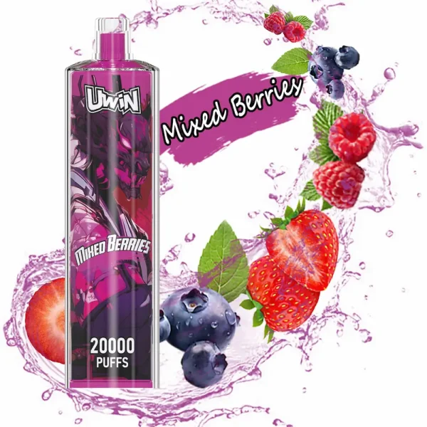 Uwin Shisha Hookah Crystal 20000 20K Puffs Einweg Vape - Mixed Berries Geschmack