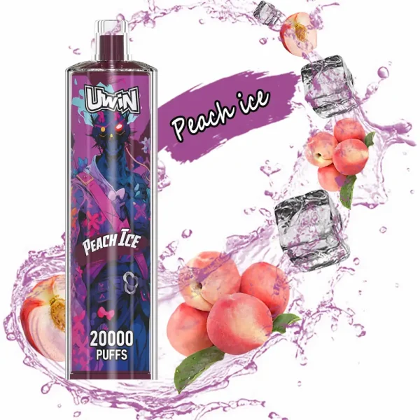 Uwin Shisha Hookah Crystal 20000 20K Puffs Einweg Vape - Peach Ice Geschmack