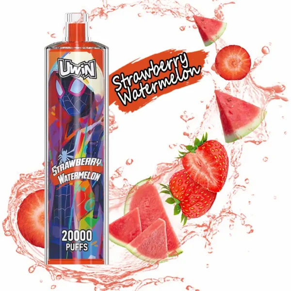Uwin Shisha Hookah Crystal 20000 20K Puffs Einweg Vape - Erdbeere Wassermelone Geschmack