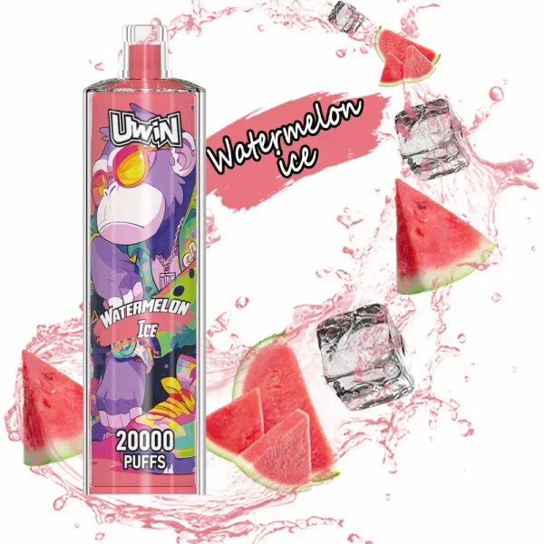 Uwin Shisha Hookah Crystal 20000 20K Puffs Einweg Vape - Wassermelone Eis Geschmack