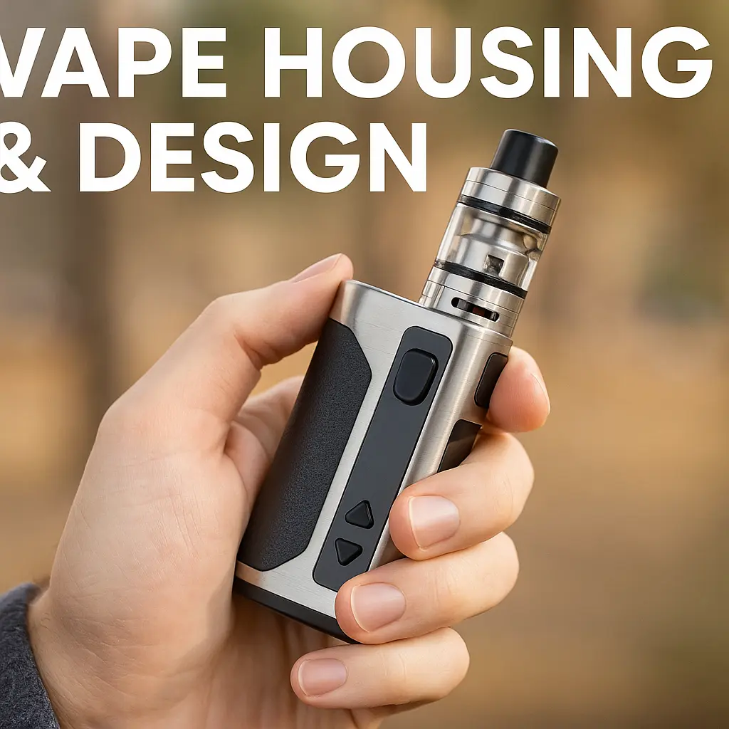Ergonomischer Vape Mod mit Edelstahltank und Griffdesign - Leitfaden für Vape-Gehäuseformen und -materialien