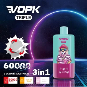 VOPK Triple 60000 puffs disposable vape - Main product image