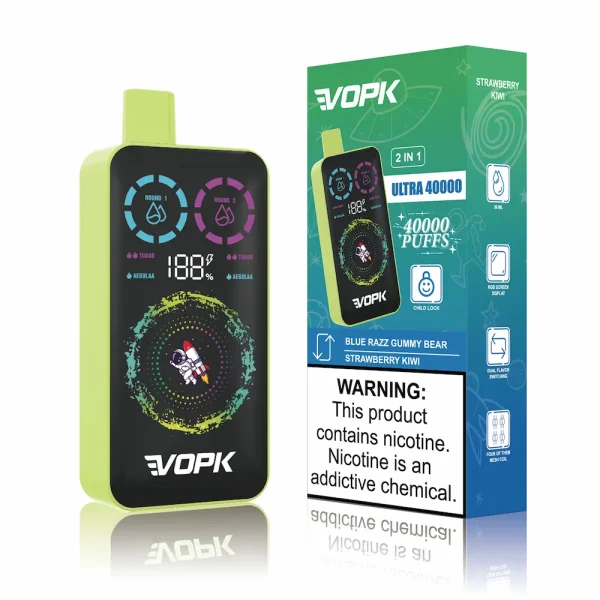 VOPK Ultra 40000 40K caladas vape desechable - sabor fresa kiwi