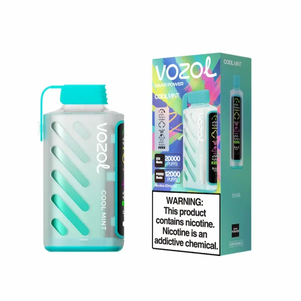 Vozol Gear Power 20000 puffs disposable vape - Cool Mint flavor