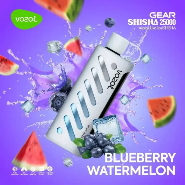 Vozol Gear Shisha 25000 disposable vape - Blueberry Watermelon