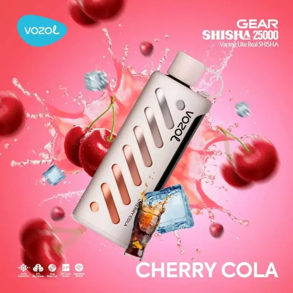 Vozol Gear Shisha 25000 disposable vape - Cherry Cola flavor