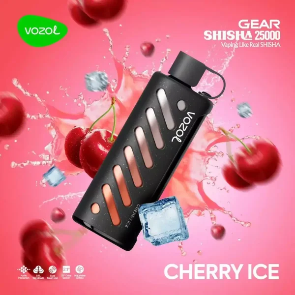 Vozol Gear Shisha 25000 disposable vape - Cherry Ice