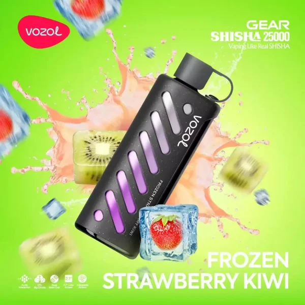 Vozol Gear Shisha 25000 disposable vape - Frozen Strawberry Kiwi