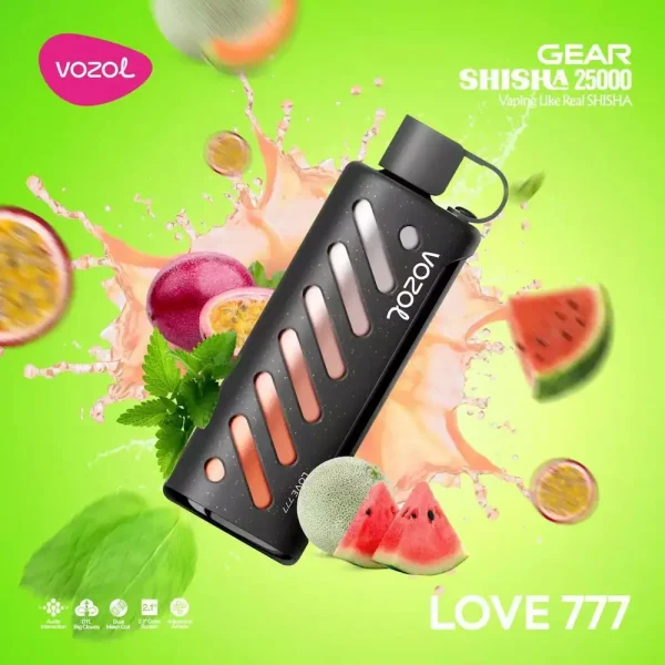 Vozol Gear Shisha 25000 disposable vape - Love 777