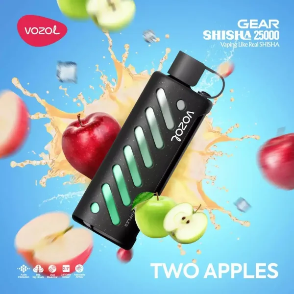 Vozol Gear Shisha 25000 disposable vape - Two Apples