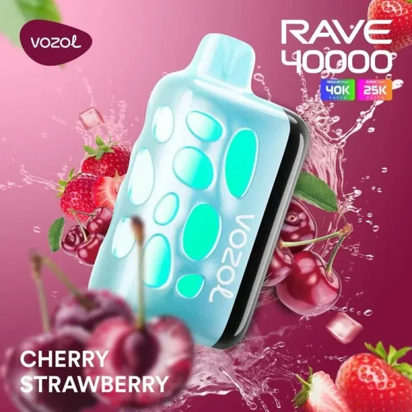 Vozol Rave 40000 disposable vape - Cherry Strawberry flavor