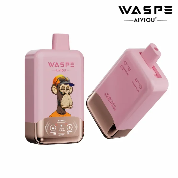WASPE 40000 40K puffar dubbel smak engångs vape - Gummy Bear & Strawberry Cola smak