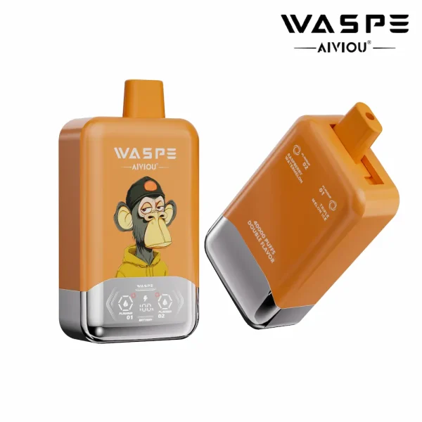 WASPE 40000 40K puffar dubbel smak engångs vape - Tre Melons Glass & Raspberry Watermelon smak