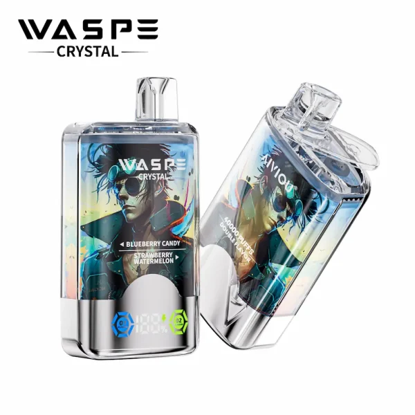 Waspe Crystal 40000 doppelten Geschmack Einweg vape - Blueberry Candy & Strawberry Watermelon