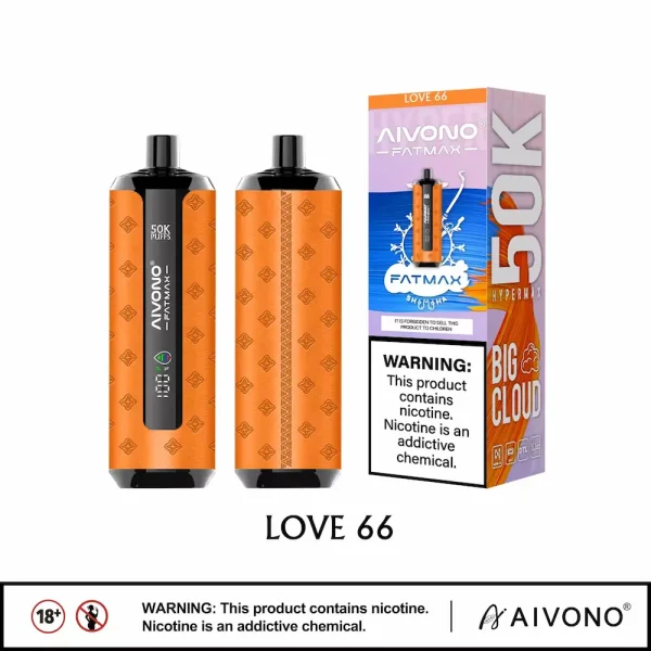 AIVONO AIM FATMAX 50000 50K puffs shisha disposable vape pen - Love 66 flavor