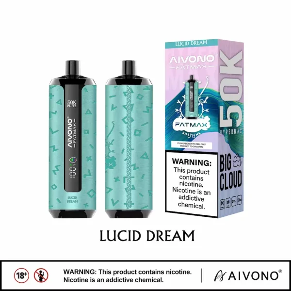 AIVONO AIM FATMAX 50000 50K puffs shisha disposable vape pen - Lucid Dream flavor