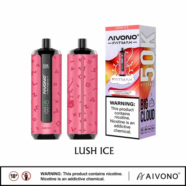 AIVONO AIM FATMAX 50000 50K puffs shisha disposable vape pen - Lush Ice flavor