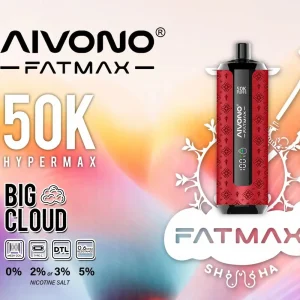 AIVONO AIM FATMAX 50000 50K puffs best shisha disposable vape pen main product image