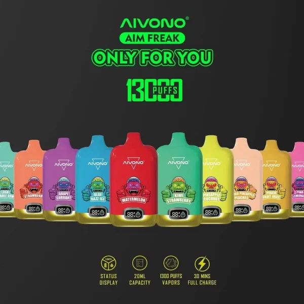 Aivono AIM Freak 13000 13K puffs disposable vape main product image