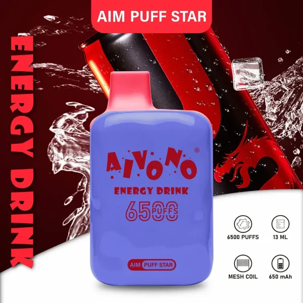 Aivono AIM-PUFFSTAR 6500 puffar engångsvape - smak av energidryck