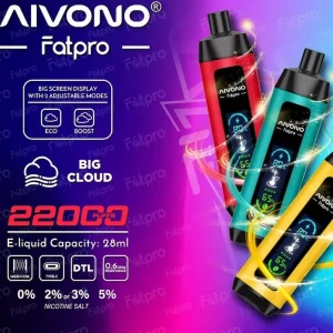 AIVONO Fatpro 22000 22K Puffs Dual-Modus Wasserpfeife Einweg vape Hauptprodukt Bild