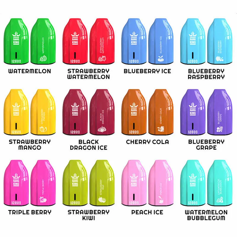 Bang King Porsche 12000 12K Puffs Disposable Vape 8 Bang King Porsche 12000 12K puffs disposable vape all flavors collection